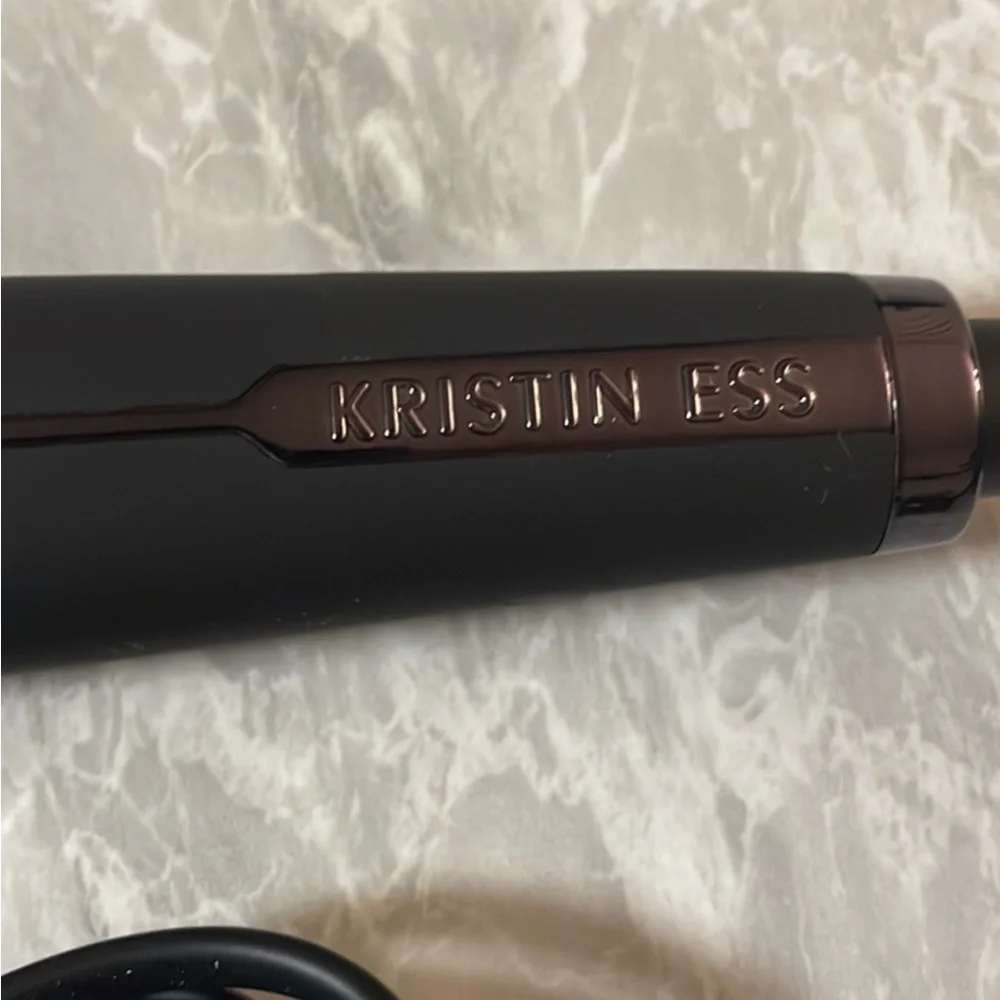 New Kristen Ess Nanoblack Ceramic Curling‎ Iron for Waves and Curls